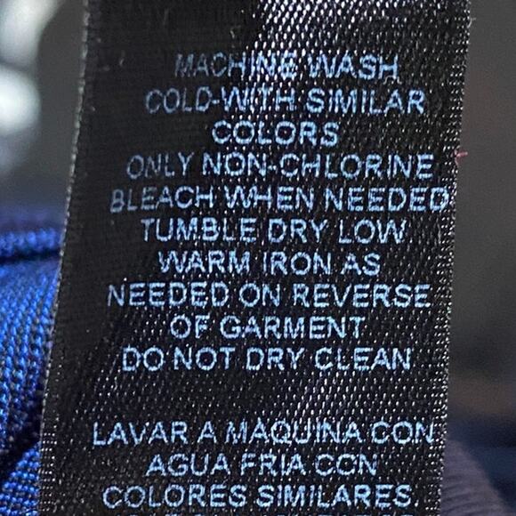 Chicos Travelers Stretchy Knit Midi Dress Asymmetrical High Low Hem Blue Medium - Picture 11 of 11